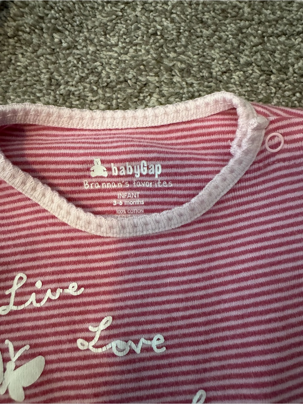 Baby girl lot of 4 one-pieces & 1 pant 3-6 months Baby Gap Chick Pea Koala Pink - Picture 4 of 13